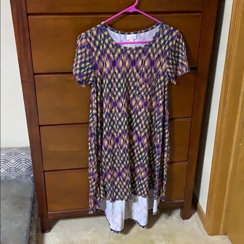 Lularoe Carly XXS NWOT purple & yellow